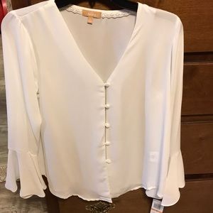 Takara White Button Down Blouse